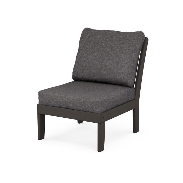 Braxton Modular Armless Chair in Vintage Finish
