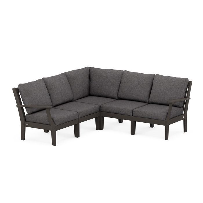 Braxton Modular 5-Piece Deep Seating Set in Vintage Finish