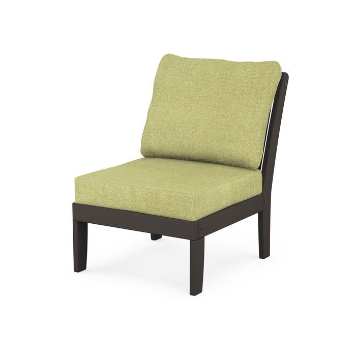 Braxton Modular Armless Chair in Vintage Finish