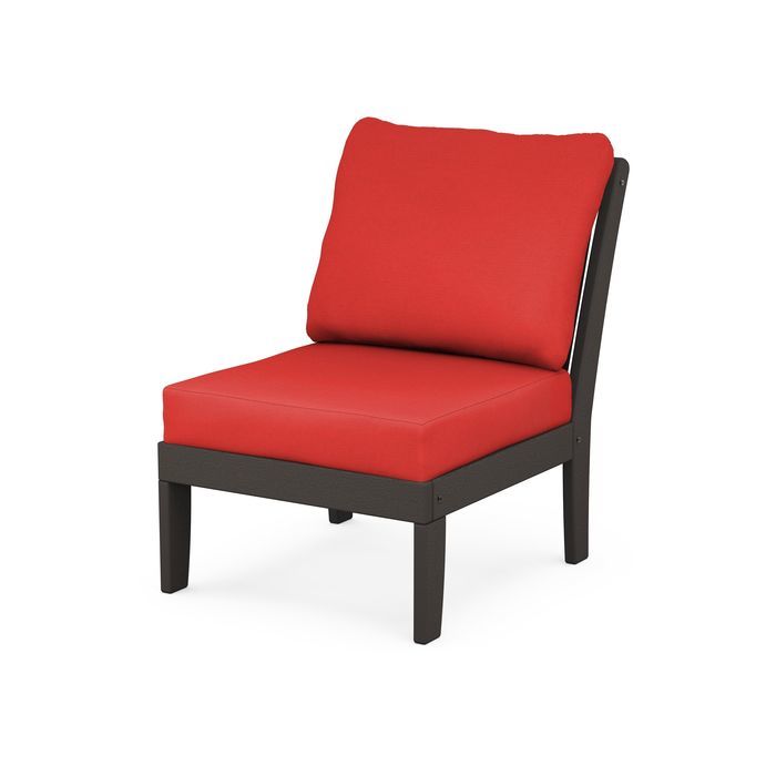Braxton Modular Armless Chair in Vintage Finish