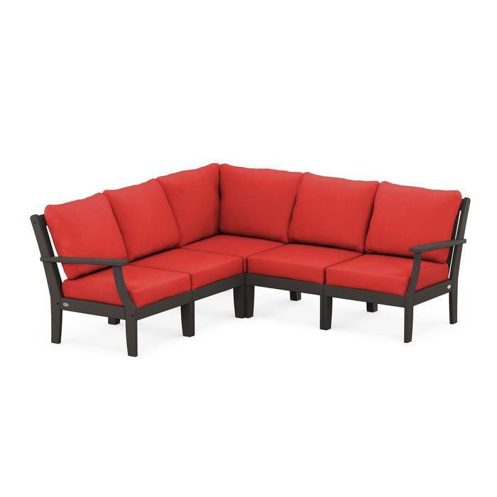 Braxton Modular 5-Piece Deep Seating Set in Vintage Finish