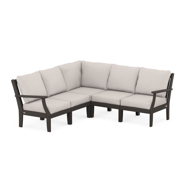 Braxton Modular 5-Piece Deep Seating Set in Vintage Finish