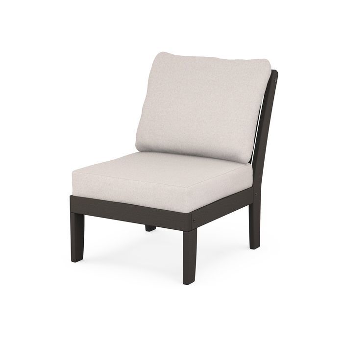 Braxton Modular Armless Chair in Vintage Finish