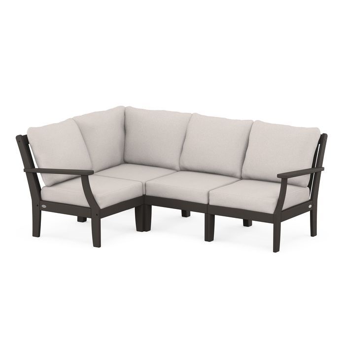 Braxton Modular 4-Piece Deep Seating Set in Vintage Finish