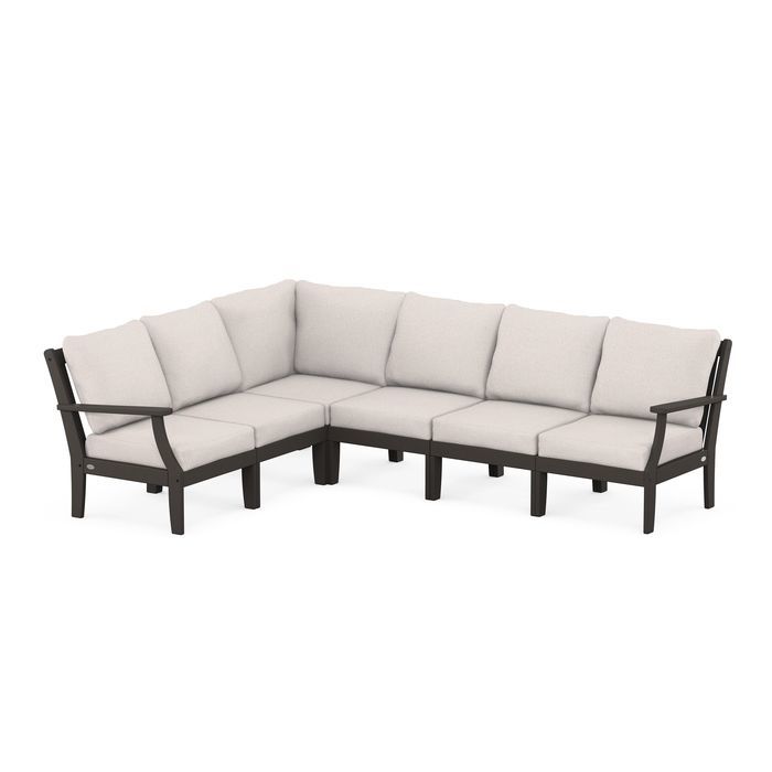 Braxton Modular 6-Piece Deep Seating Set in Vintage Finish