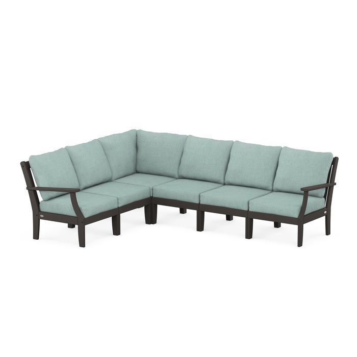 Braxton Modular 6-Piece Deep Seating Set in Vintage Finish