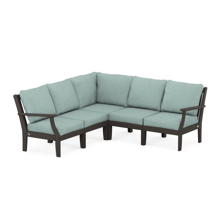 Braxton Modular 5-Piece Deep Seating Set in Vintage Finish