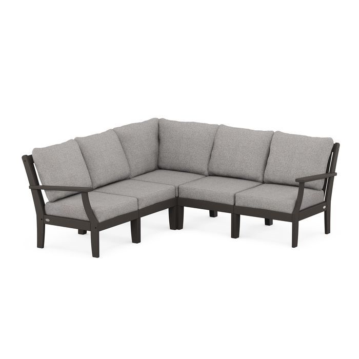 Braxton Modular 5-Piece Deep Seating Set in Vintage Finish