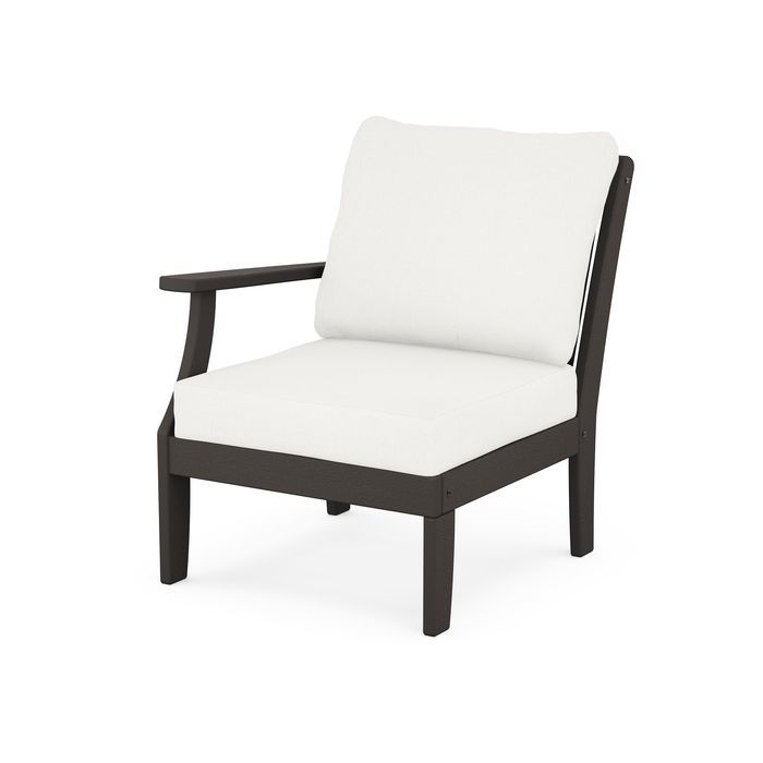 Braxton Modular Left Arm Chair in Vintage Finish