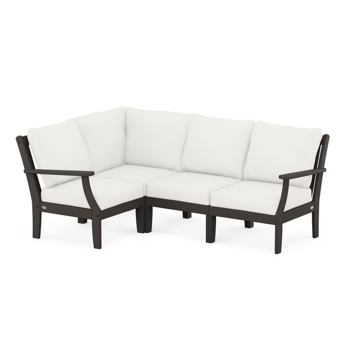 Braxton Modular 4-Piece Deep Seating Set in Vintage Finish