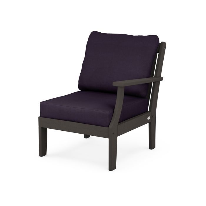 Braxton Modular Right Arm Chair in Vintage Finish