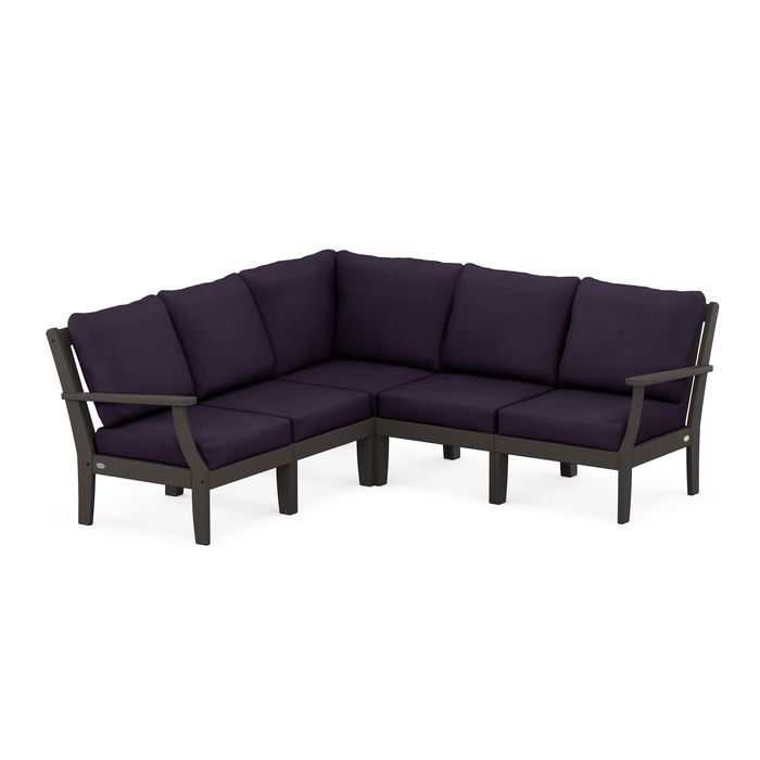 Braxton Modular 5-Piece Deep Seating Set in Vintage Finish