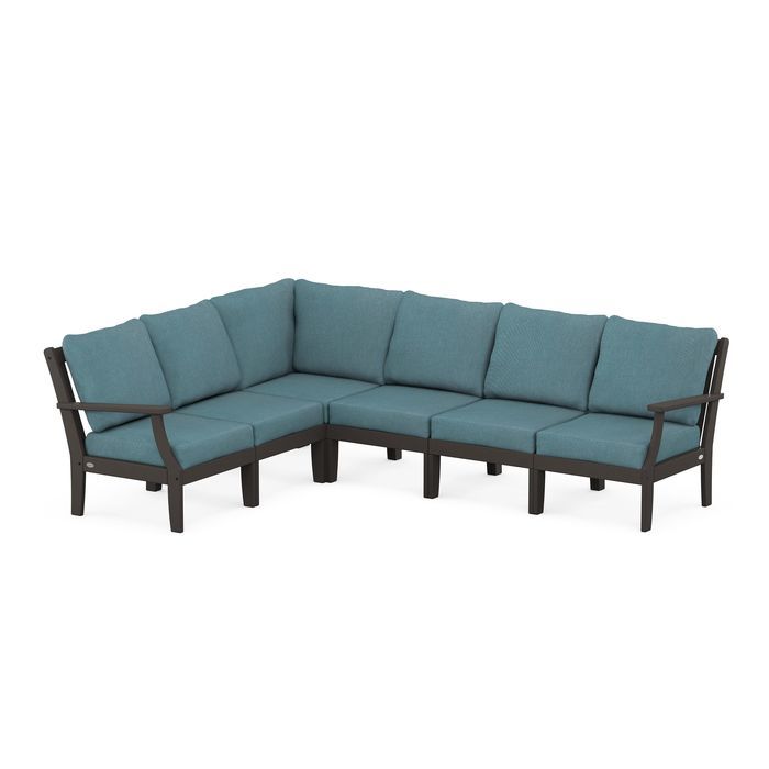 Braxton Modular 6-Piece Deep Seating Set in Vintage Finish