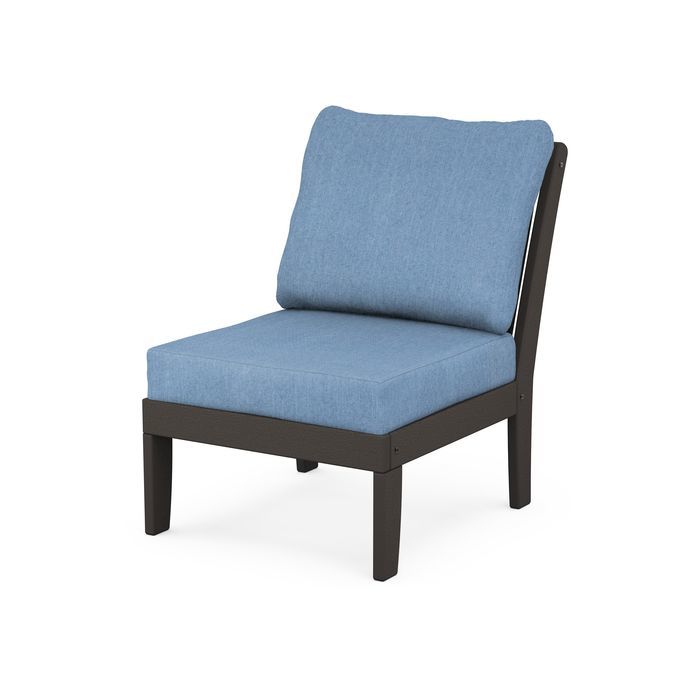 Braxton Modular Armless Chair in Vintage Finish