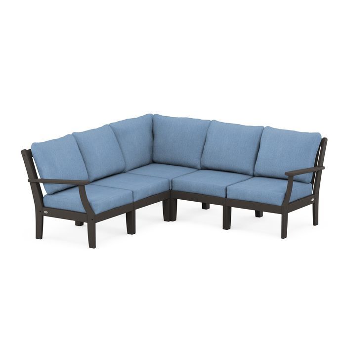 Braxton Modular 5-Piece Deep Seating Set in Vintage Finish