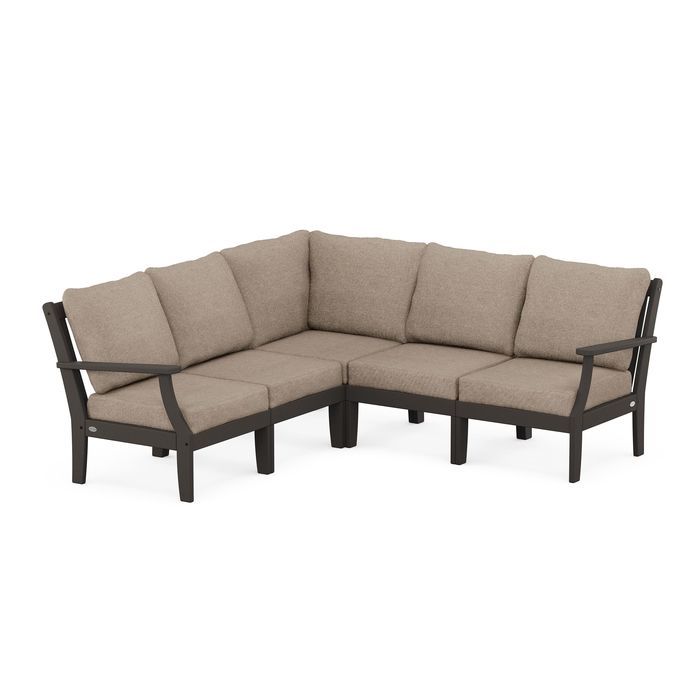 Braxton Modular 5-Piece Deep Seating Set in Vintage Finish