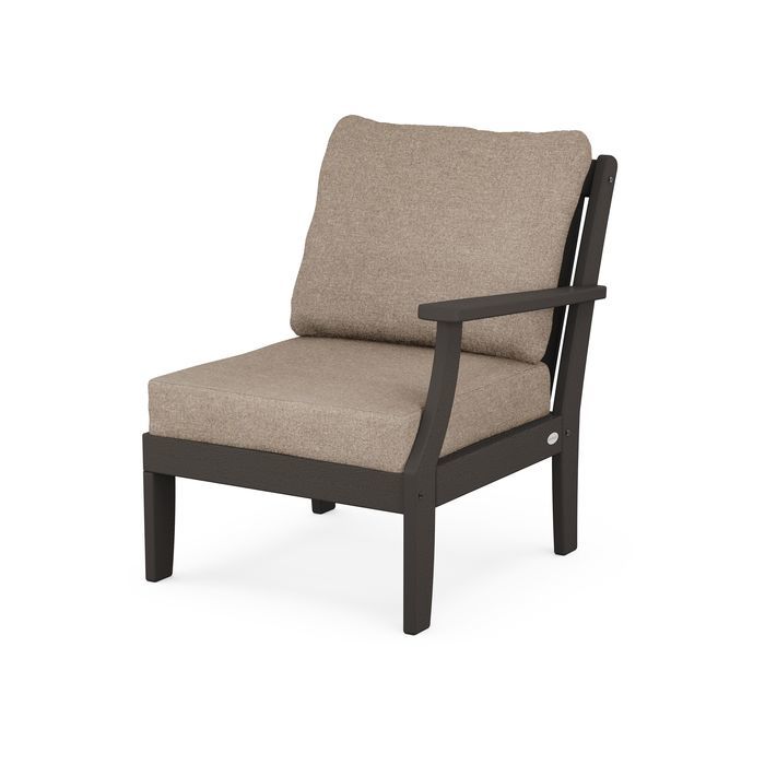 Braxton Modular Right Arm Chair in Vintage Finish