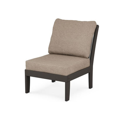 Braxton Modular Armless Chair in Vintage Finish