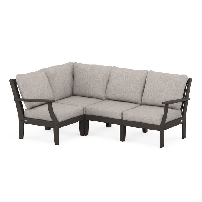 Braxton Modular 4-Piece Deep Seating Set in Vintage Finish