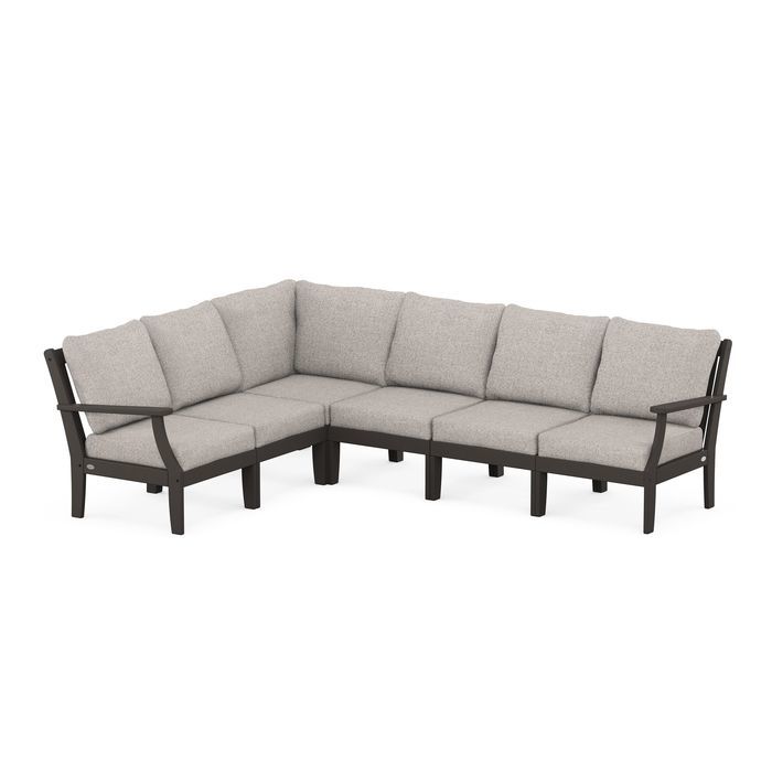 Braxton Modular 6-Piece Deep Seating Set in Vintage Finish