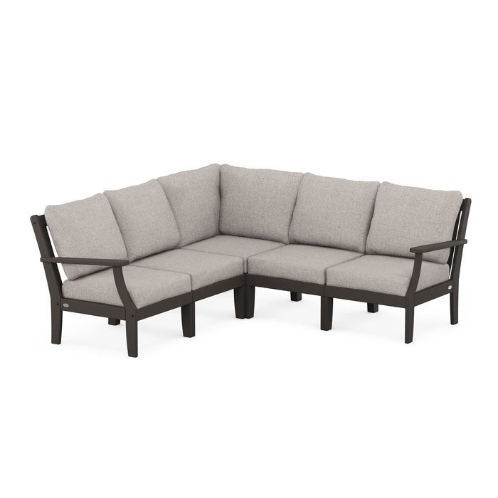 Braxton Modular 5-Piece Deep Seating Set in Vintage Finish