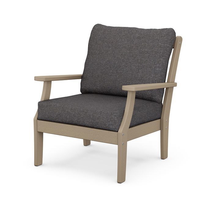 Braxton Deep Seating Chair in Vintage Finish