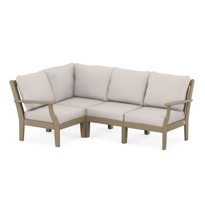 Braxton Modular 4-Piece Deep Seating Set in Vintage Finish