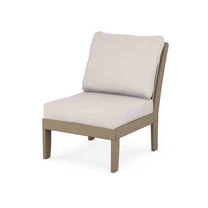 Braxton Modular Armless Chair in Vintage Finish