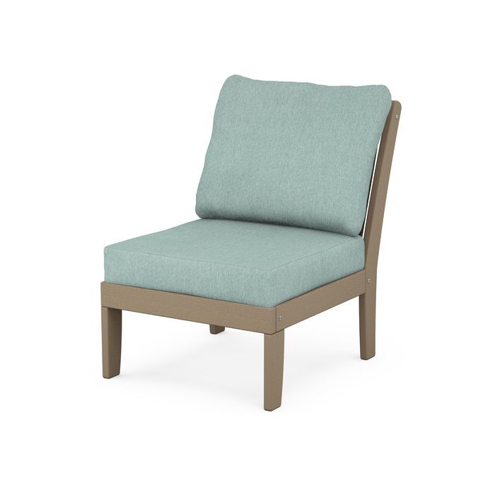 Braxton Modular Armless Chair in Vintage Finish