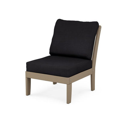 Braxton Modular Armless Chair in Vintage Finish