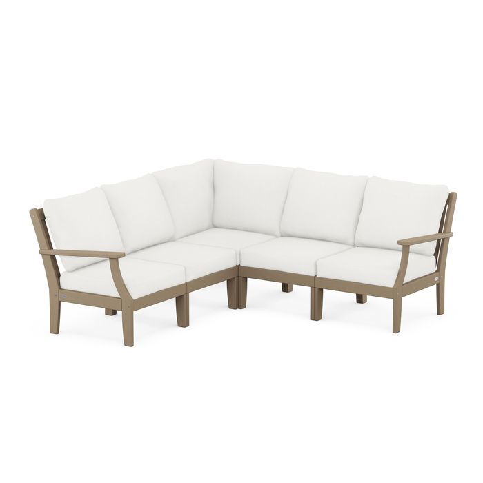 Braxton Modular 5-Piece Deep Seating Set in Vintage Finish