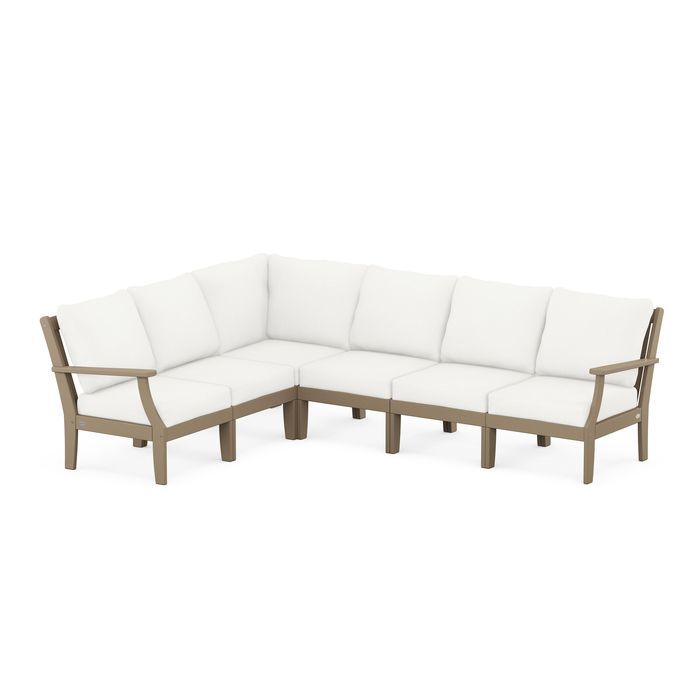 Braxton Modular 6-Piece Deep Seating Set in Vintage Finish