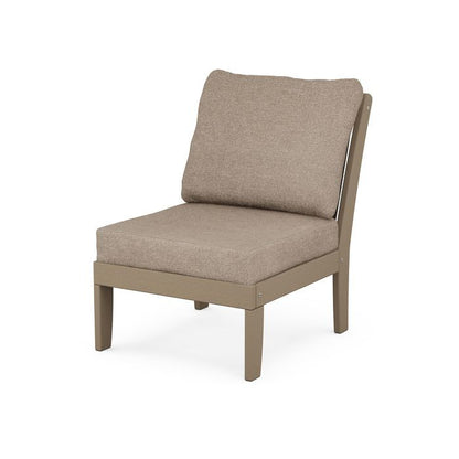 Braxton Modular Armless Chair in Vintage Finish
