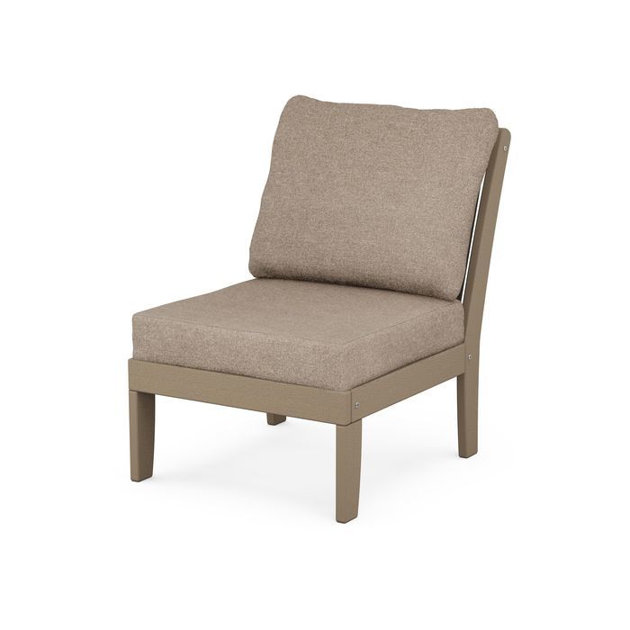 Braxton Modular Armless Chair in Vintage Finish
