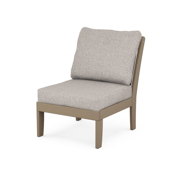 Braxton Modular Armless Chair in Vintage Finish