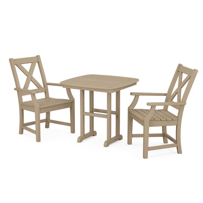 Braxton 3-Piece Dining Set in Vintage Finish