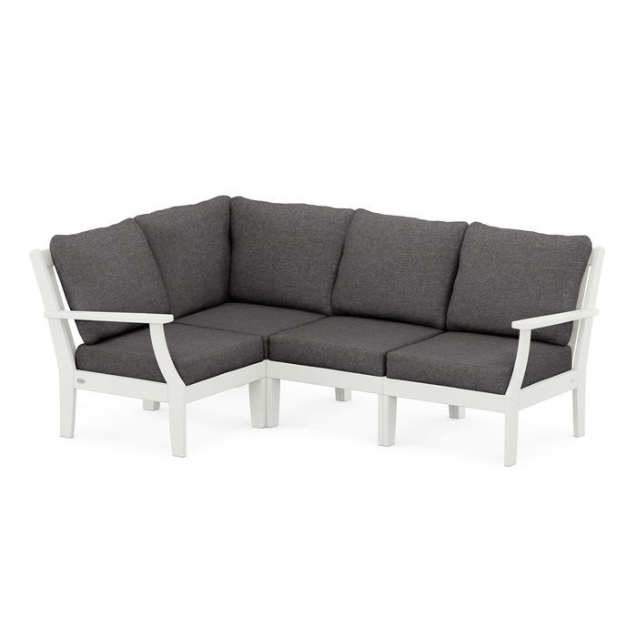 Braxton Modular 4-Piece Deep Seating Set in Vintage Finish