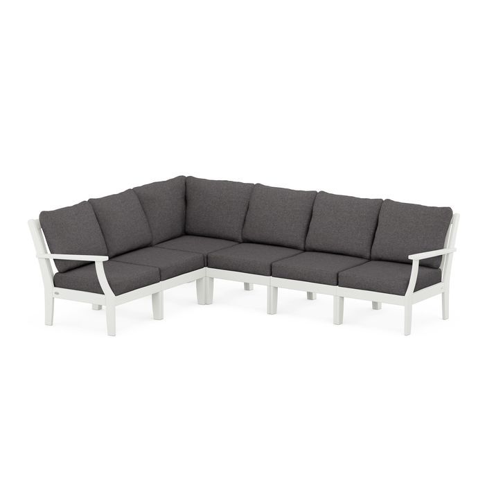 Braxton Modular 6-Piece Deep Seating Set in Vintage Finish