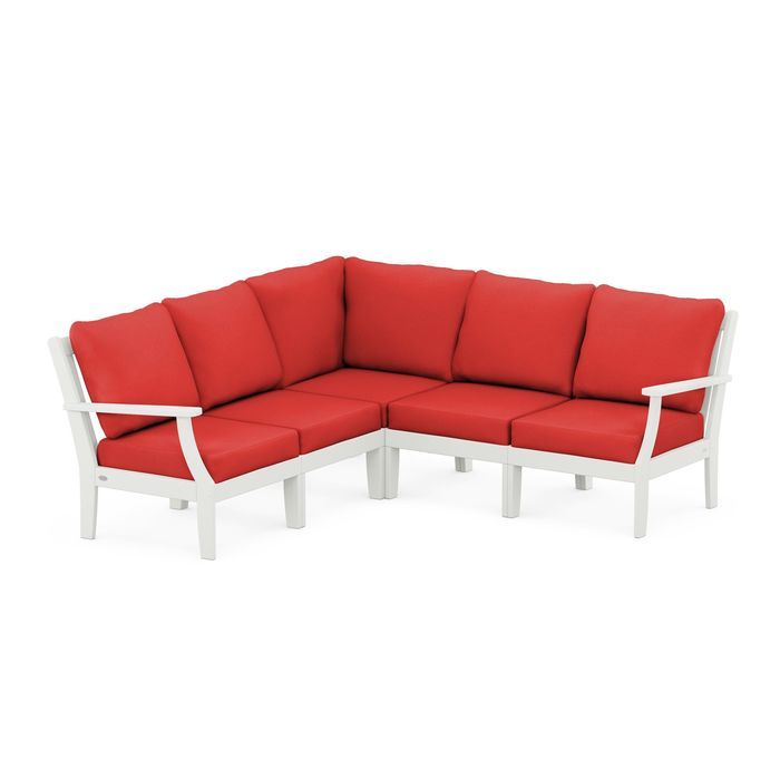 Braxton Modular 5-Piece Deep Seating Set in Vintage Finish