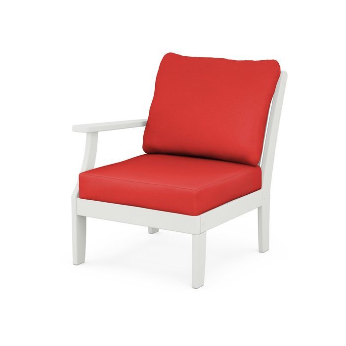 Braxton Modular Left Arm Chair in Vintage Finish