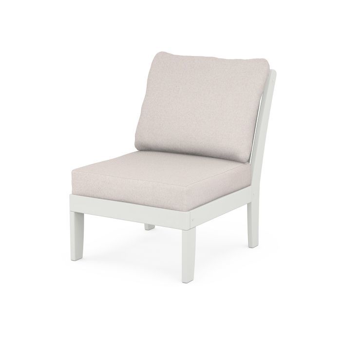 Braxton Modular Armless Chair in Vintage Finish