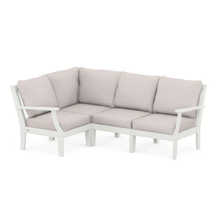 Braxton Modular 4-Piece Deep Seating Set in Vintage Finish