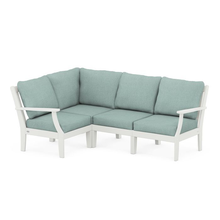 Braxton Modular 4-Piece Deep Seating Set in Vintage Finish