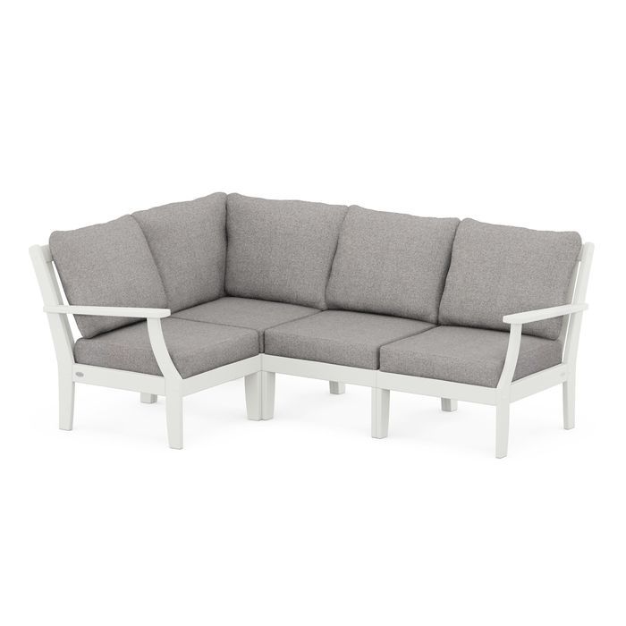 Braxton Modular 4-Piece Deep Seating Set in Vintage Finish