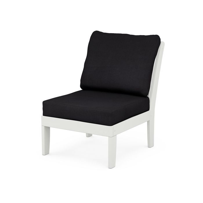Braxton Modular Armless Chair in Vintage Finish