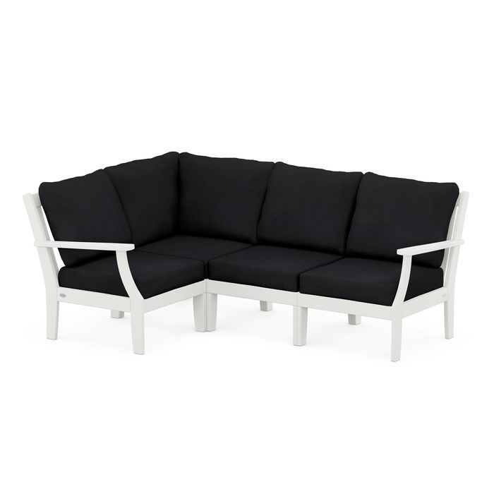 Braxton Modular 4-Piece Deep Seating Set in Vintage Finish