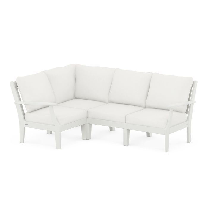 Braxton Modular 4-Piece Deep Seating Set in Vintage Finish