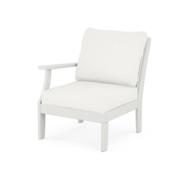 Braxton Modular Left Arm Chair in Vintage Finish