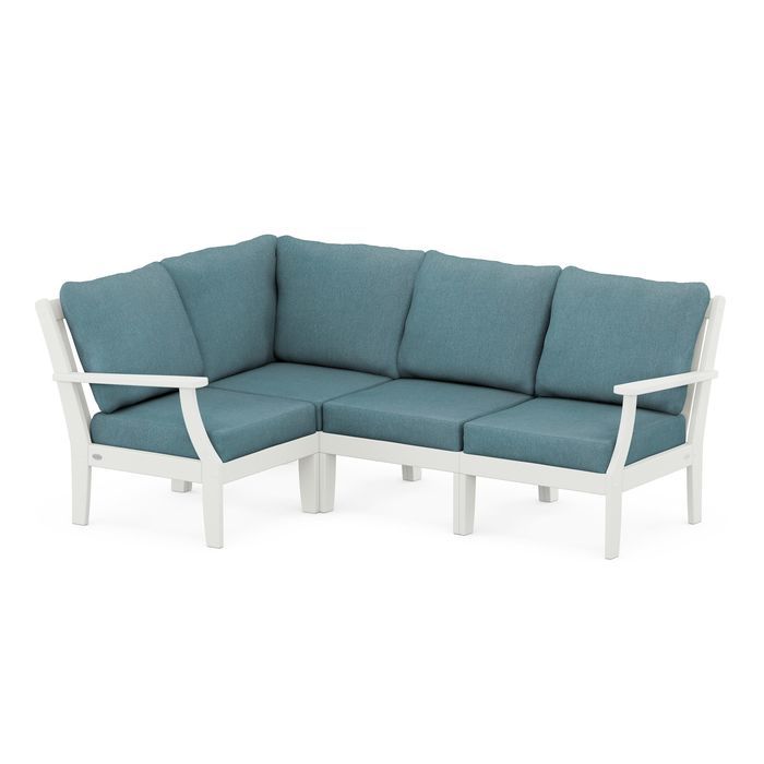 Braxton Modular 4-Piece Deep Seating Set in Vintage Finish