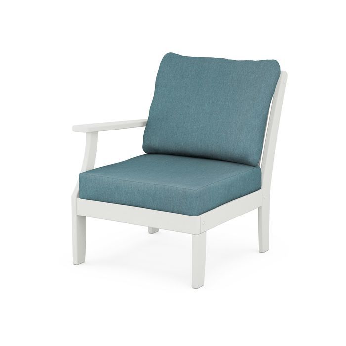 Braxton Modular Left Arm Chair in Vintage Finish